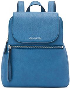 Calvin Klein Elaine Bubble Lamb Novelty Key Item Flap Backpack_Aruba Blue_RRspacebusiness
