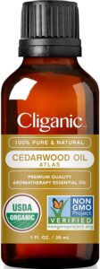 Cliganic USDA Organicum Cedarwood essentiale Oleum RRspace