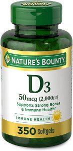 ビタミン D3 by Natures Bounty for Immune Support RRspace