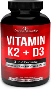 Vitamin K2 MK7 MK4 med D3 Supplement RRspace