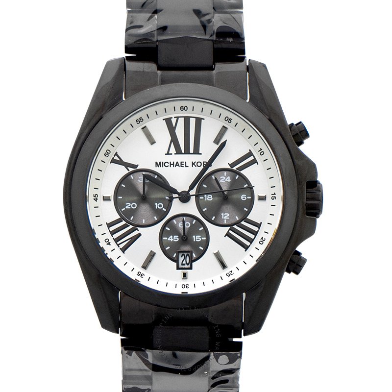 Bradshaw Chronograph Quartz White Dial Gunmetal Ion-plated Men's Watch