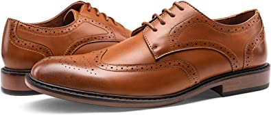 JOUSEN Mens Dress Shoes Modern Brogue Oxford Business Wingtip Shoes2