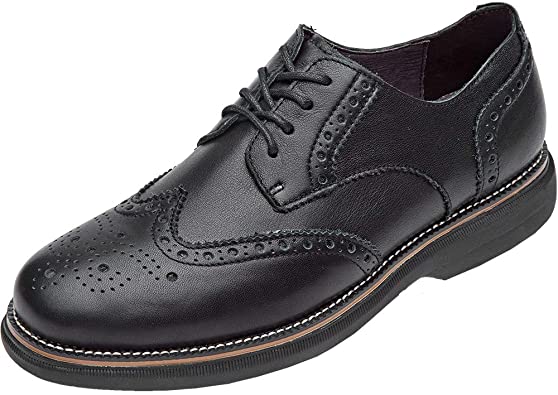 LAOKS Mens Hybrid Brogue Oxford Lace up Wingtip Dress Shoes2