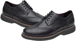 LAOKS Mens Hybrid Brogue Oxford Lace up Wingtip Dress Shoes6
