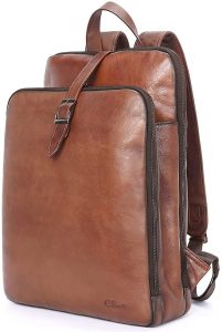 CLUCI-15.6-Inch-Laptop-Travel-and-Business-Leather-Backpack-for-Women_Dark-brown_RRspacebusiness