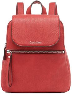 Calvin Klein Elaine Bubble Lamb Novelty Key Item Flap Backpack_Poppy_RRspacebusiness